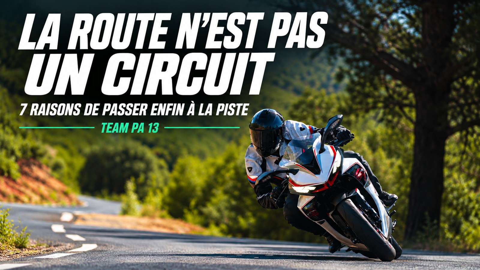 Motard sur une Zontes 703RR dans un virage, illustration de l’article La route n’est pas un circuit